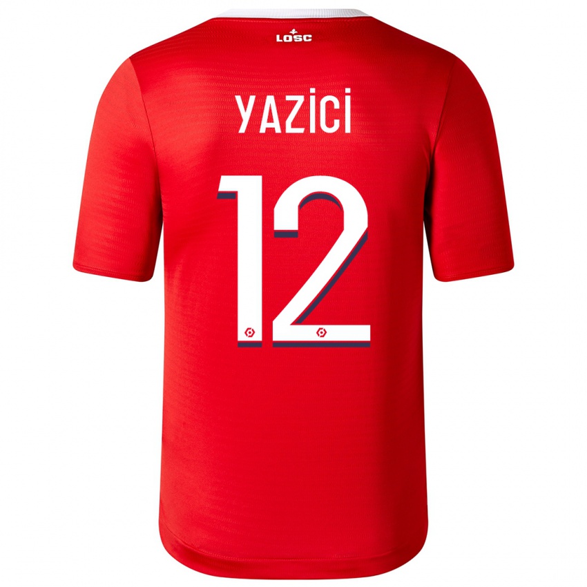Børn Yusuf Yazici #12 Rød Hjemmebane Spillertrøjer 2023/24 Trøje T-Shirt