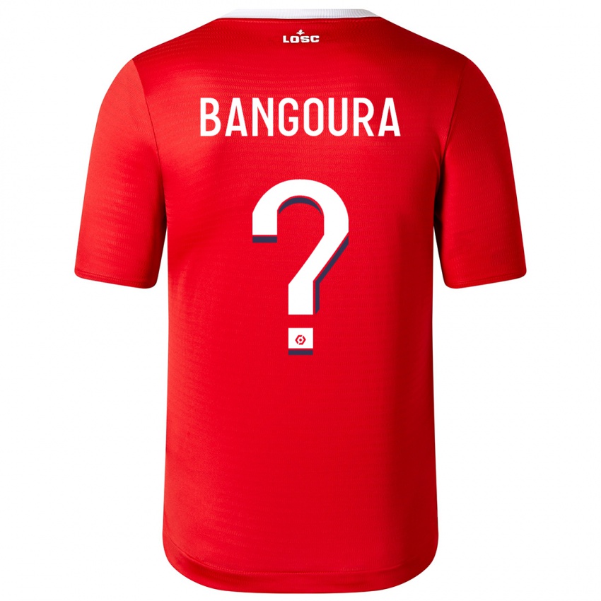 Børn Abdoulaye Zakha Bangoura #0 Rød Hjemmebane Spillertrøjer 2023/24 Trøje T-Shirt