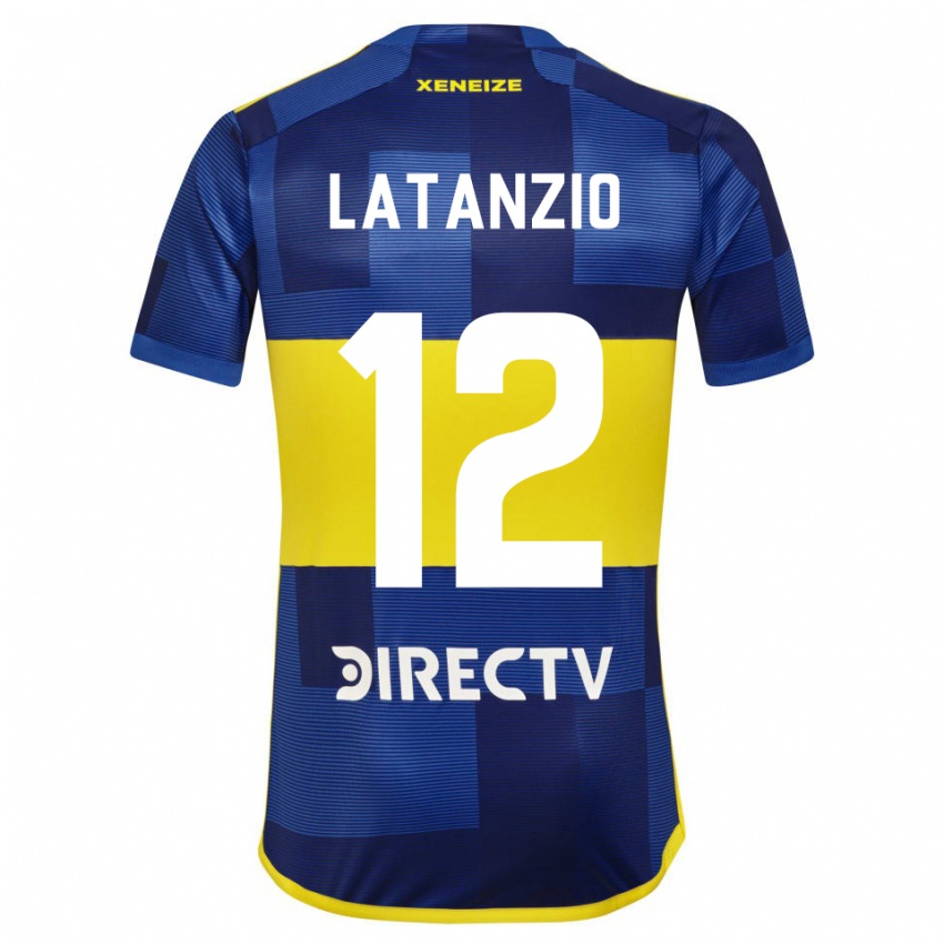 Børn Florencia Latanzio #12 Mørkeblå Gul Hjemmebane Spillertrøjer 2023/24 Trøje T-Shirt