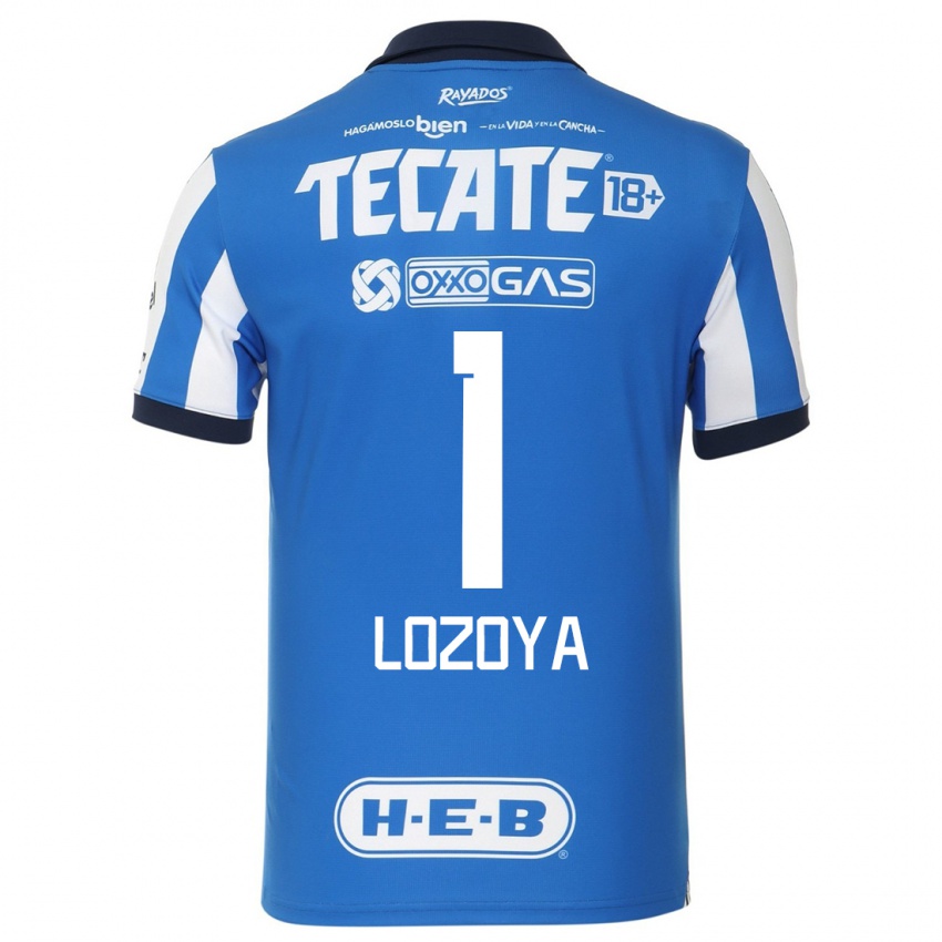 Børn Claudia Lozoya #1 Blå Hvid Hjemmebane Spillertrøjer 2023/24 Trøje T-Shirt