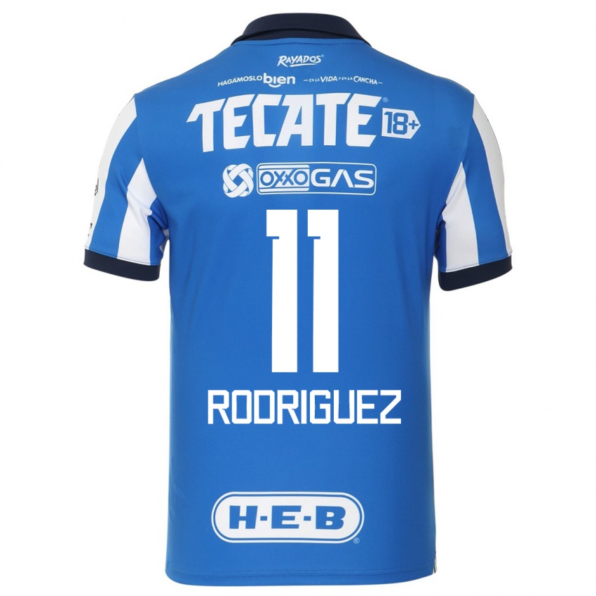 Børn Lizette Rodriguez #11 Blå Hvid Hjemmebane Spillertrøjer 2023/24 Trøje T-Shirt