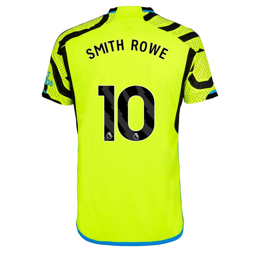 Børn Emile Smith Rowe #10 Gul Udebane Spillertrøjer 2023/24 Trøje T-Shirt