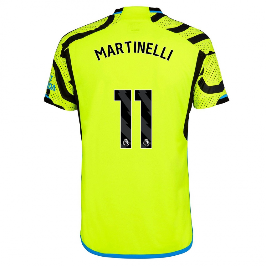 Børn Gabriel Martinelli #11 Gul Udebane Spillertrøjer 2023/24 Trøje T-Shirt