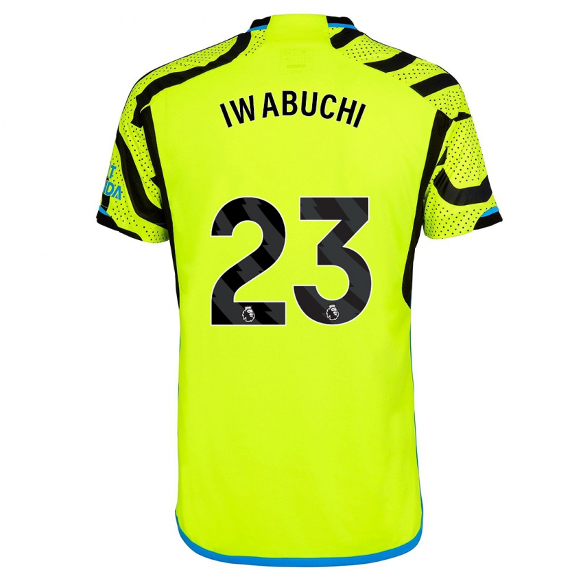 Børn Mana Iwabuchi #23 Gul Udebane Spillertrøjer 2023/24 Trøje T-Shirt