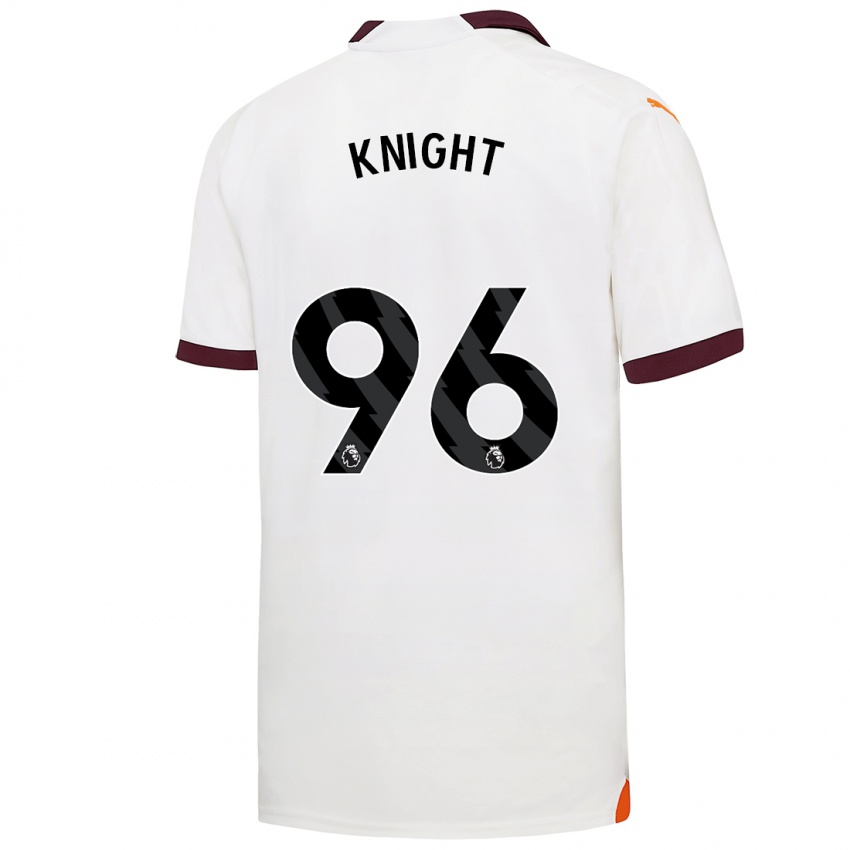 Børn Ben Knight #96 Hvid Udebane Spillertrøjer 2023/24 Trøje T-Shirt
