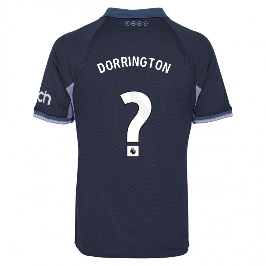 Børn Alfie Dorrington #0 Mørkeblå Udebane Spillertrøjer 2023/24 Trøje T-Shirt