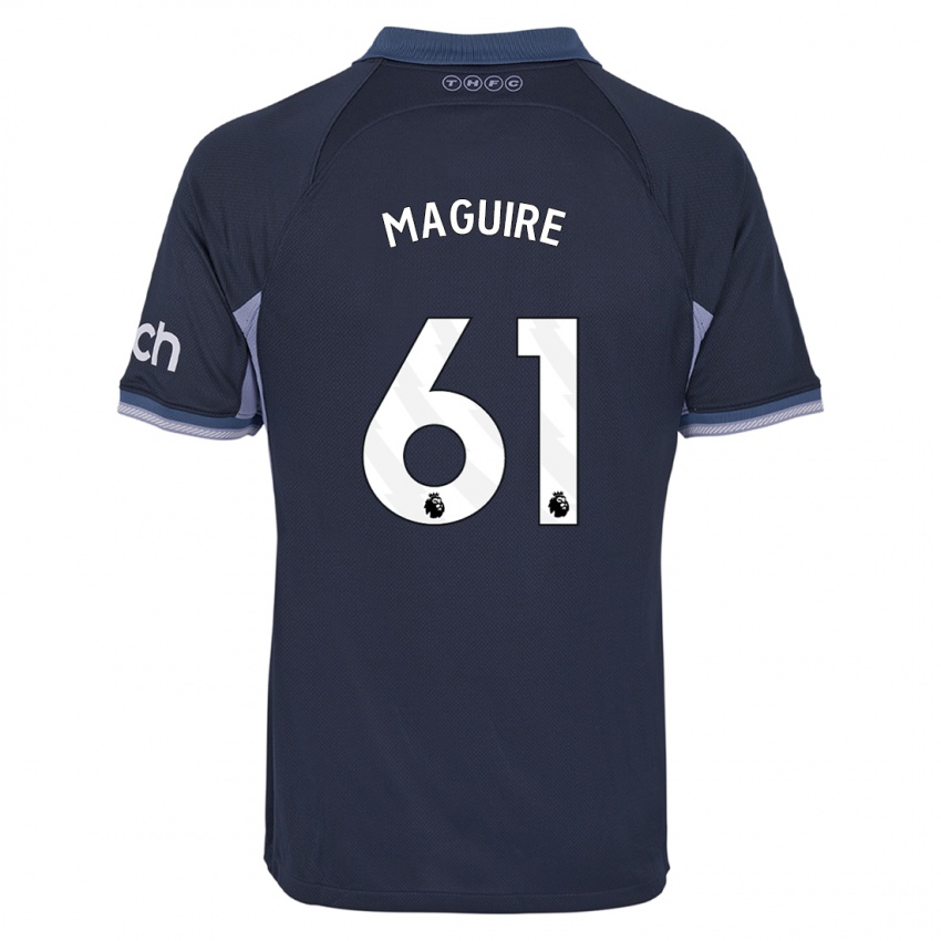 Børn Aaron Maguire #61 Mørkeblå Udebane Spillertrøjer 2023/24 Trøje T-Shirt