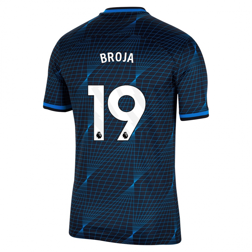 Børn Armando Broja #19 Mørkeblå Udebane Spillertrøjer 2023/24 Trøje T-Shirt