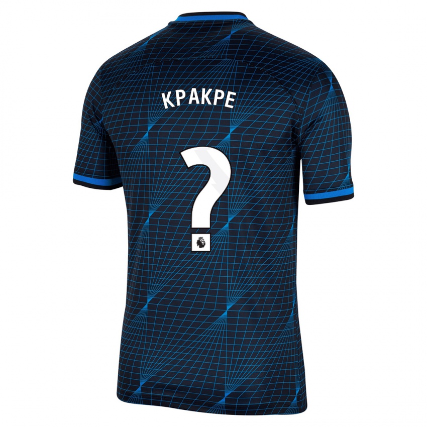 Børn Alex Kpakpe #0 Mørkeblå Udebane Spillertrøjer 2023/24 Trøje T-Shirt