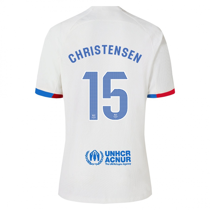 Børn Andreas Christensen #15 Hvid Udebane Spillertrøjer 2023/24 Trøje T-Shirt