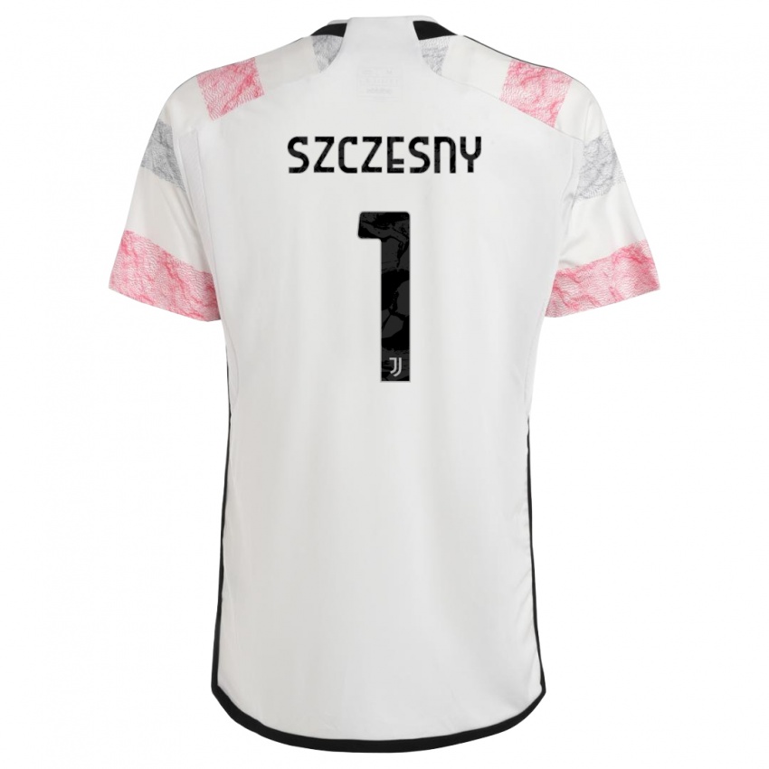 Børn Wojciech Szczesny #1 Hvid Pink Udebane Spillertrøjer 2023/24 Trøje T-Shirt