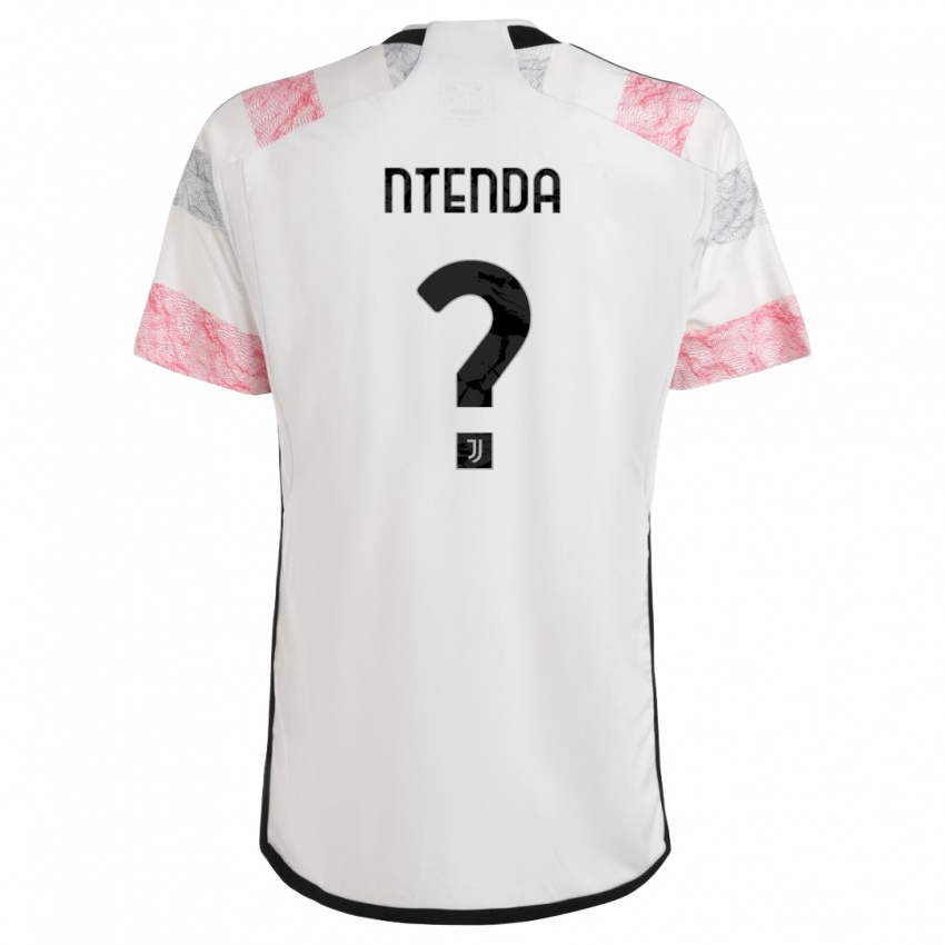 Børn Jean-Claude Ntenda #0 Hvid Pink Udebane Spillertrøjer 2023/24 Trøje T-Shirt