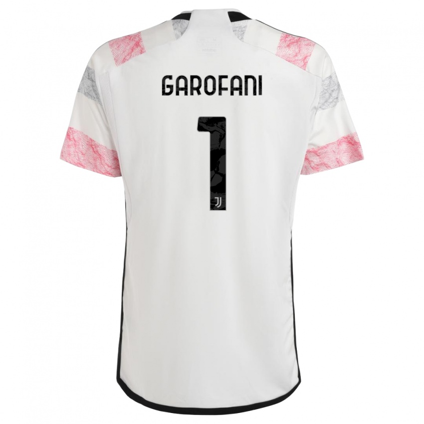 Børn Giovanni Garofani #1 Hvid Pink Udebane Spillertrøjer 2023/24 Trøje T-Shirt