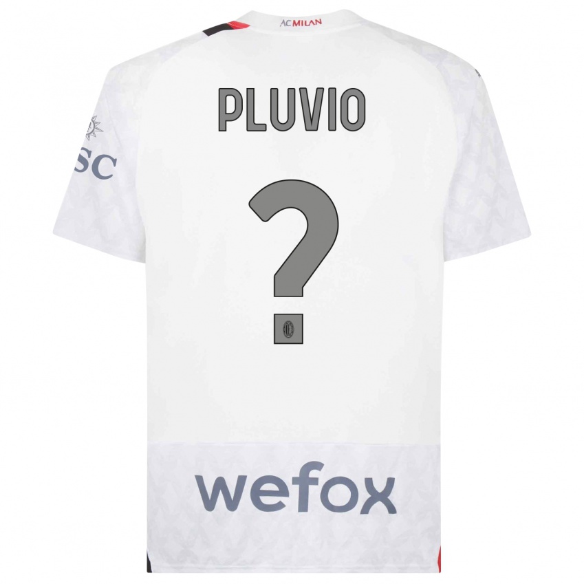 Børn Nicholas Pluvio #0 Hvid Udebane Spillertrøjer 2023/24 Trøje T-Shirt