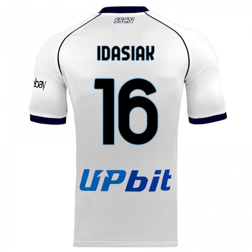Børn Hubert Idasiak #16 Hvid Udebane Spillertrøjer 2023/24 Trøje T-Shirt
