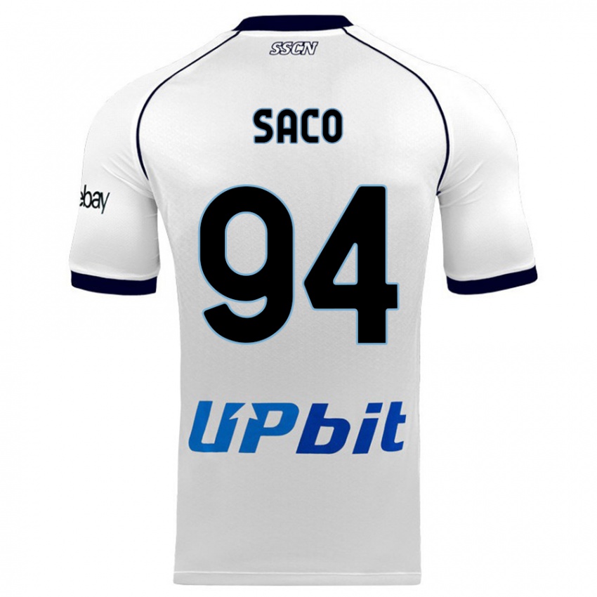 Børn Coli Saco #94 Hvid Udebane Spillertrøjer 2023/24 Trøje T-Shirt