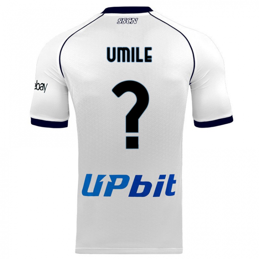 Børn Bruno Umile #0 Hvid Udebane Spillertrøjer 2023/24 Trøje T-Shirt