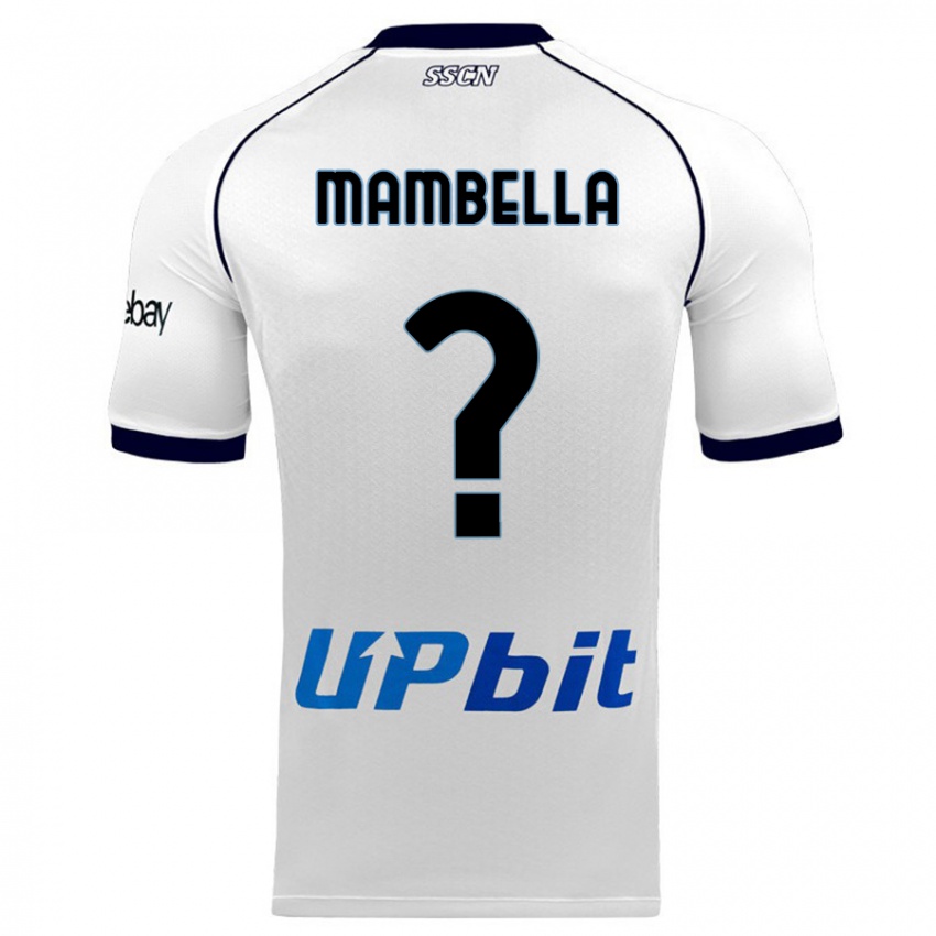 Børn Andrea Mambella #0 Hvid Udebane Spillertrøjer 2023/24 Trøje T-Shirt