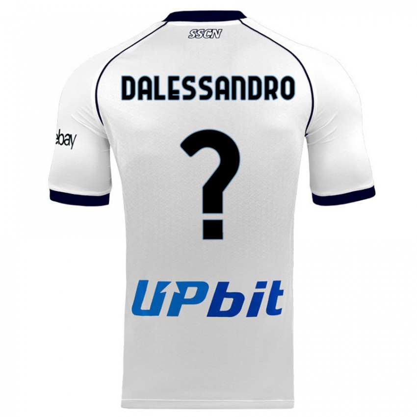 Børn Nicola Dalessandro #0 Hvid Udebane Spillertrøjer 2023/24 Trøje T-Shirt