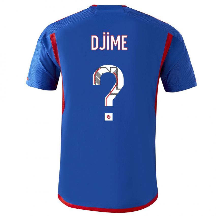 Børn Ahmed Djime #0 Blå Rød Udebane Spillertrøjer 2023/24 Trøje T-Shirt