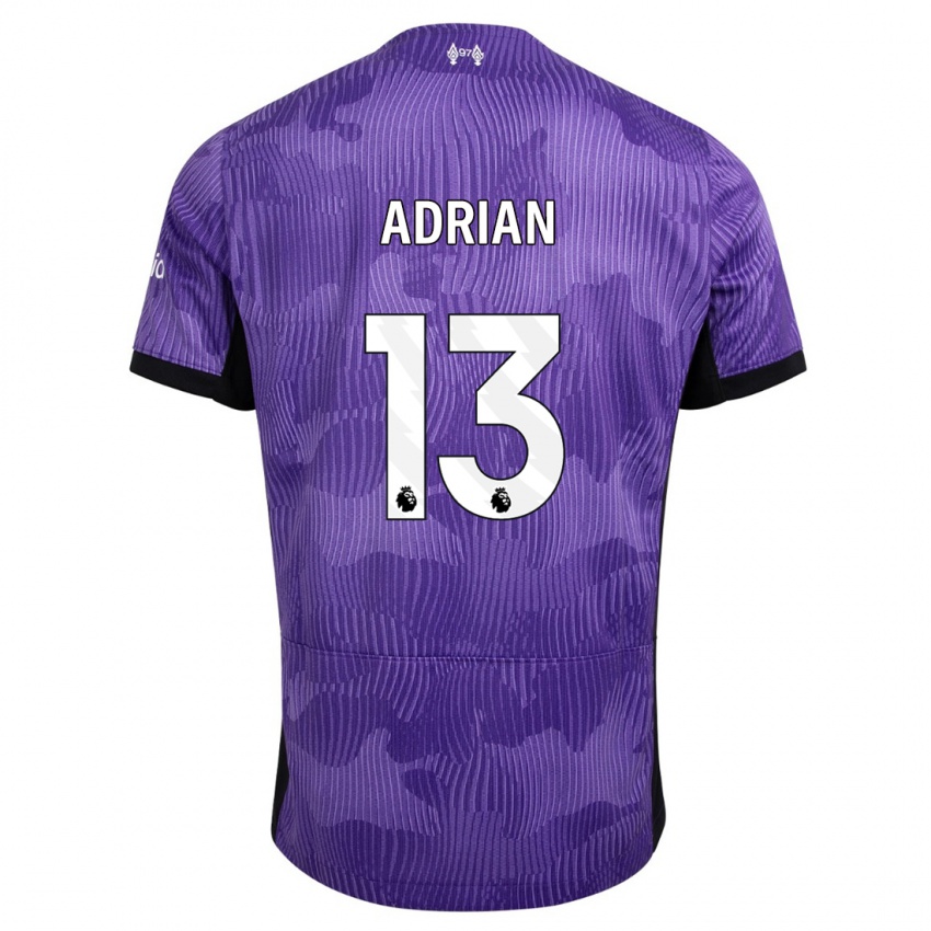 Børn Adrian #13 Lilla Tredje Sæt Spillertrøjer 2023/24 Trøje T-Shirt