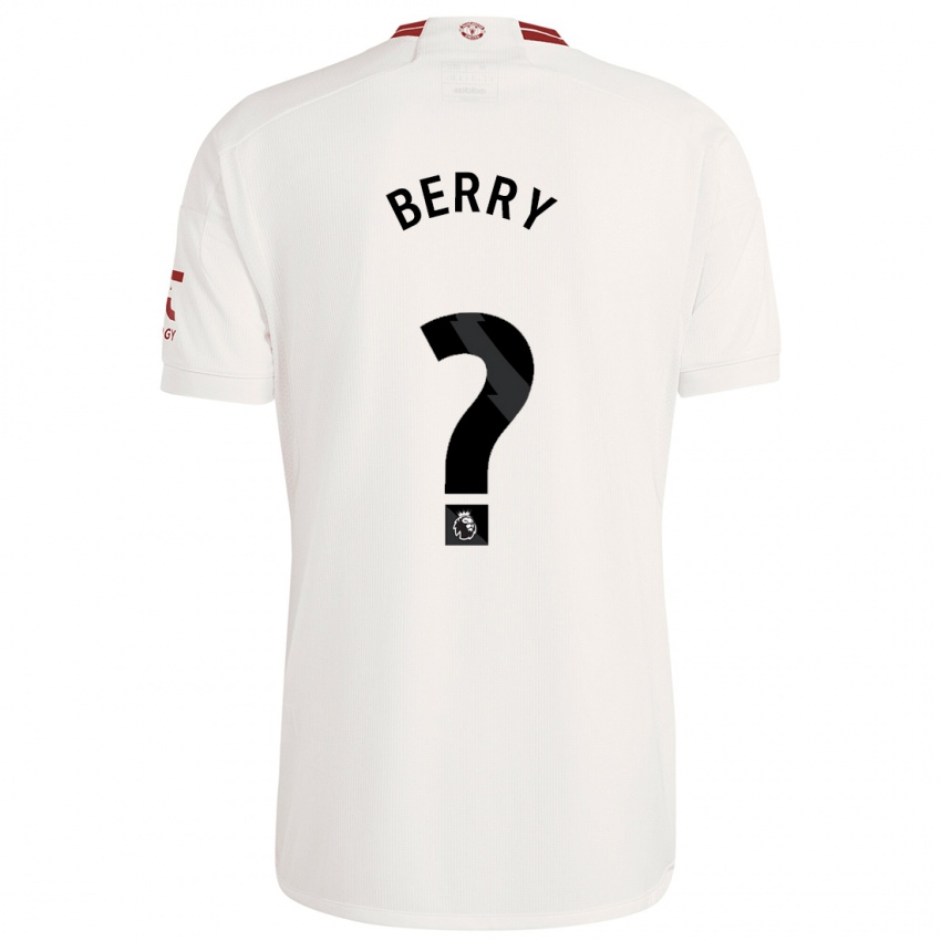 Børn Adam Berry #0 Hvid Tredje Sæt Spillertrøjer 2023/24 Trøje T-Shirt
