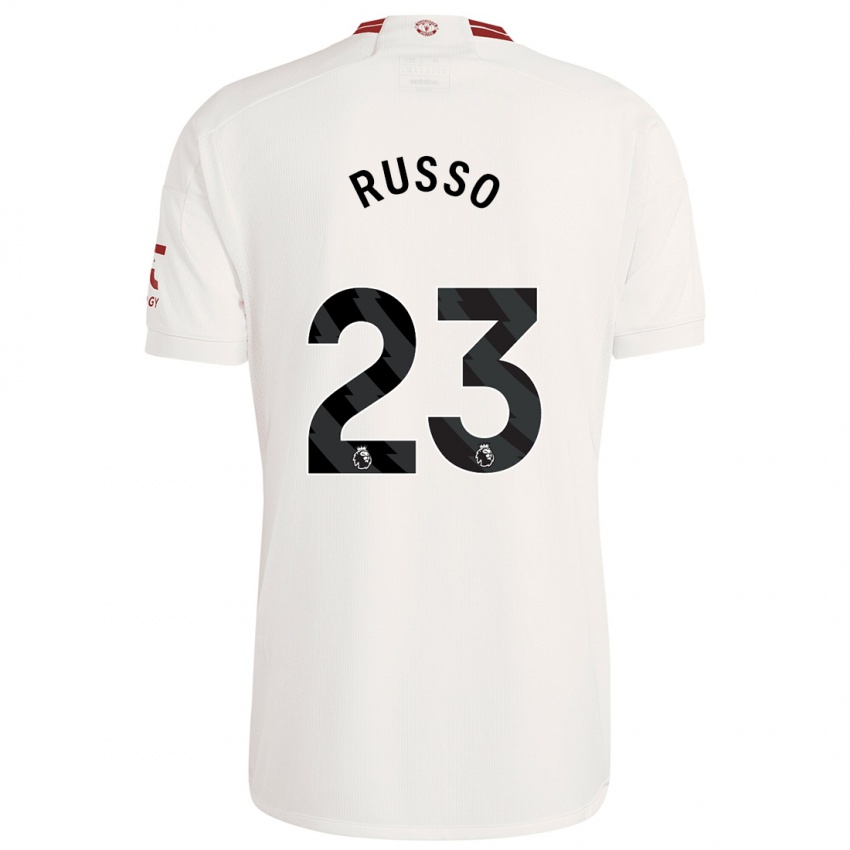 Børn Alessia Russo #23 Hvid Tredje Sæt Spillertrøjer 2023/24 Trøje T-Shirt