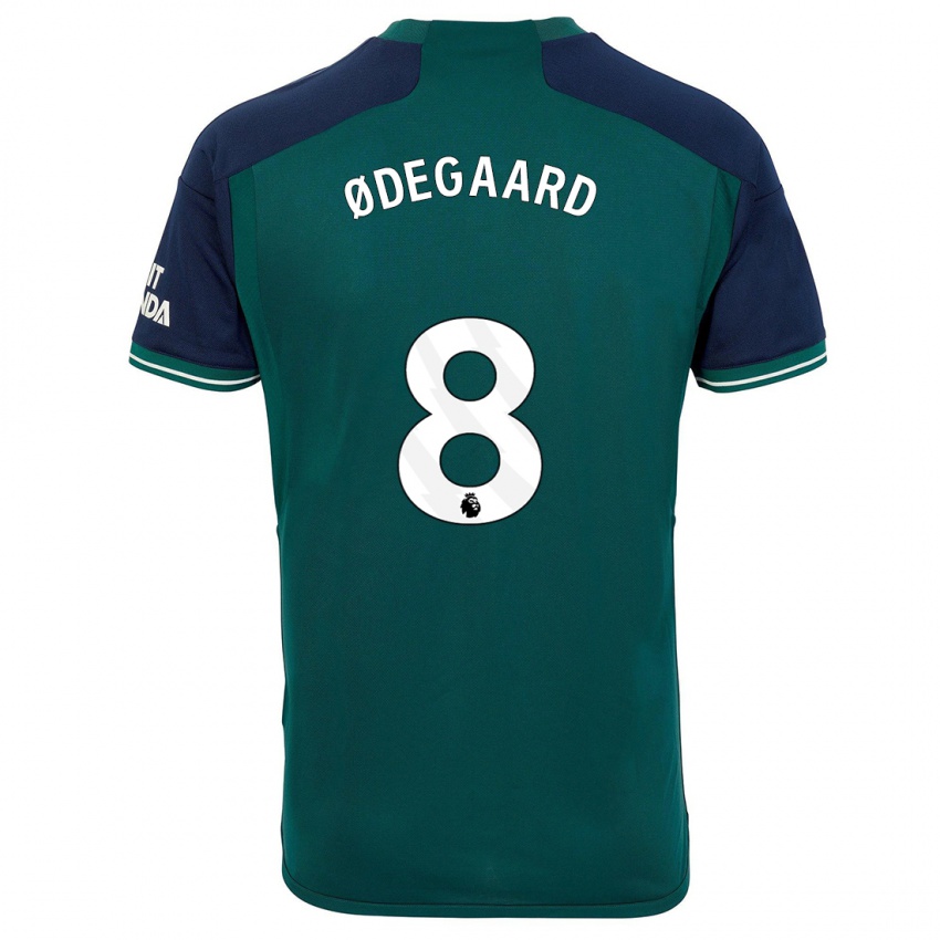 Børn Martin Odegaard #8 Grøn Tredje Sæt Spillertrøjer 2023/24 Trøje T-Shirt