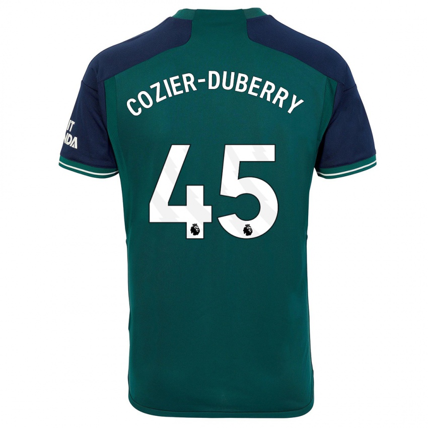 Børn Amario Cozier-Duberry #45 Grøn Tredje Sæt Spillertrøjer 2023/24 Trøje T-Shirt