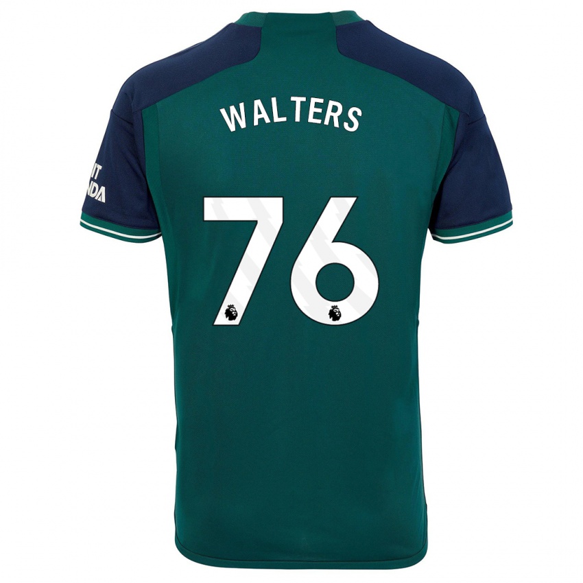 Børn Reuell Walters #76 Grøn Tredje Sæt Spillertrøjer 2023/24 Trøje T-Shirt