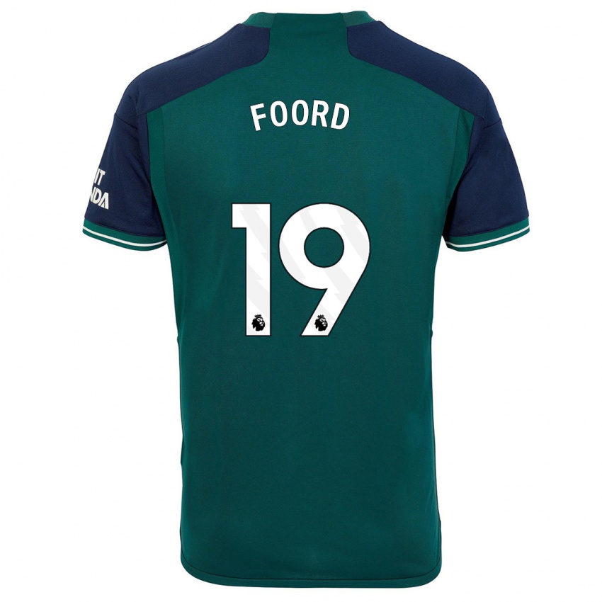 Børn Caitlin Foord #19 Grøn Tredje Sæt Spillertrøjer 2023/24 Trøje T-Shirt