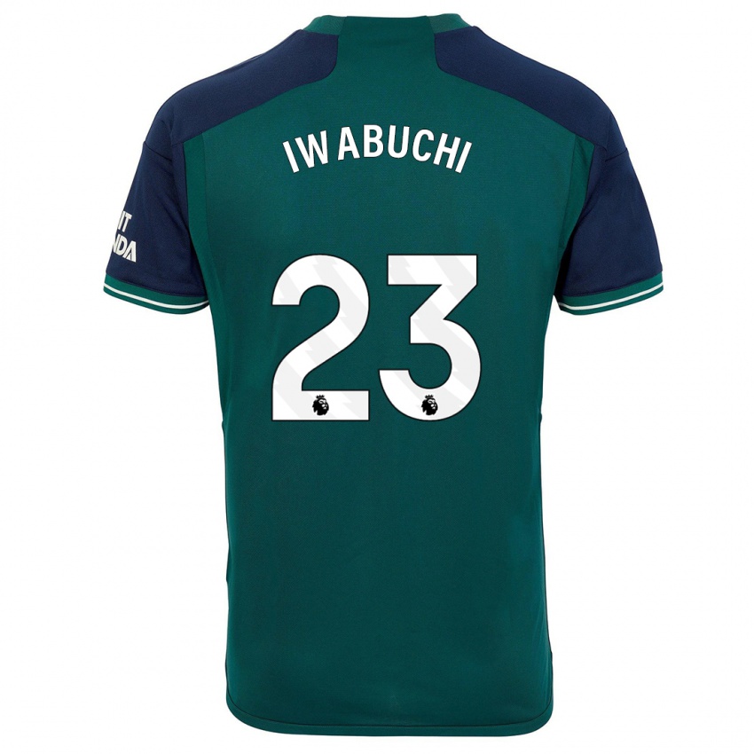 Børn Mana Iwabuchi #23 Grøn Tredje Sæt Spillertrøjer 2023/24 Trøje T-Shirt