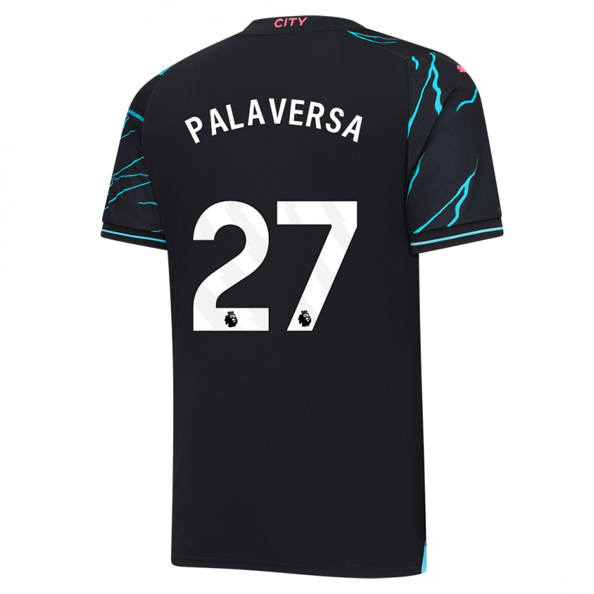 Børn Ante Palaversa #27 Mørkeblå Tredje Sæt Spillertrøjer 2023/24 Trøje T-Shirt