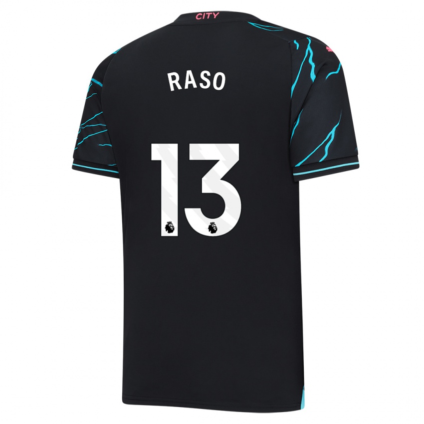 Børn Hayley Raso #13 Mørkeblå Tredje Sæt Spillertrøjer 2023/24 Trøje T-Shirt