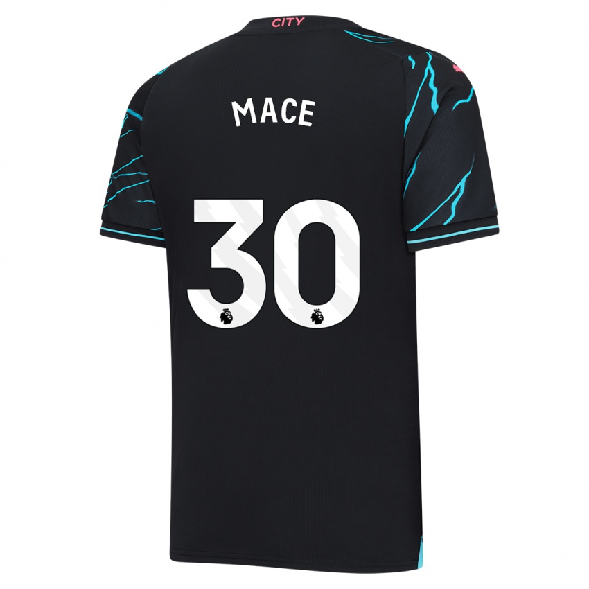 Børn Ruby Mace #30 Mørkeblå Tredje Sæt Spillertrøjer 2023/24 Trøje T-Shirt