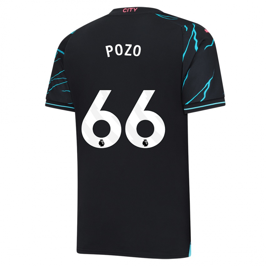 Børn Iker Pozo #66 Mørkeblå Tredje Sæt Spillertrøjer 2023/24 Trøje T-Shirt
