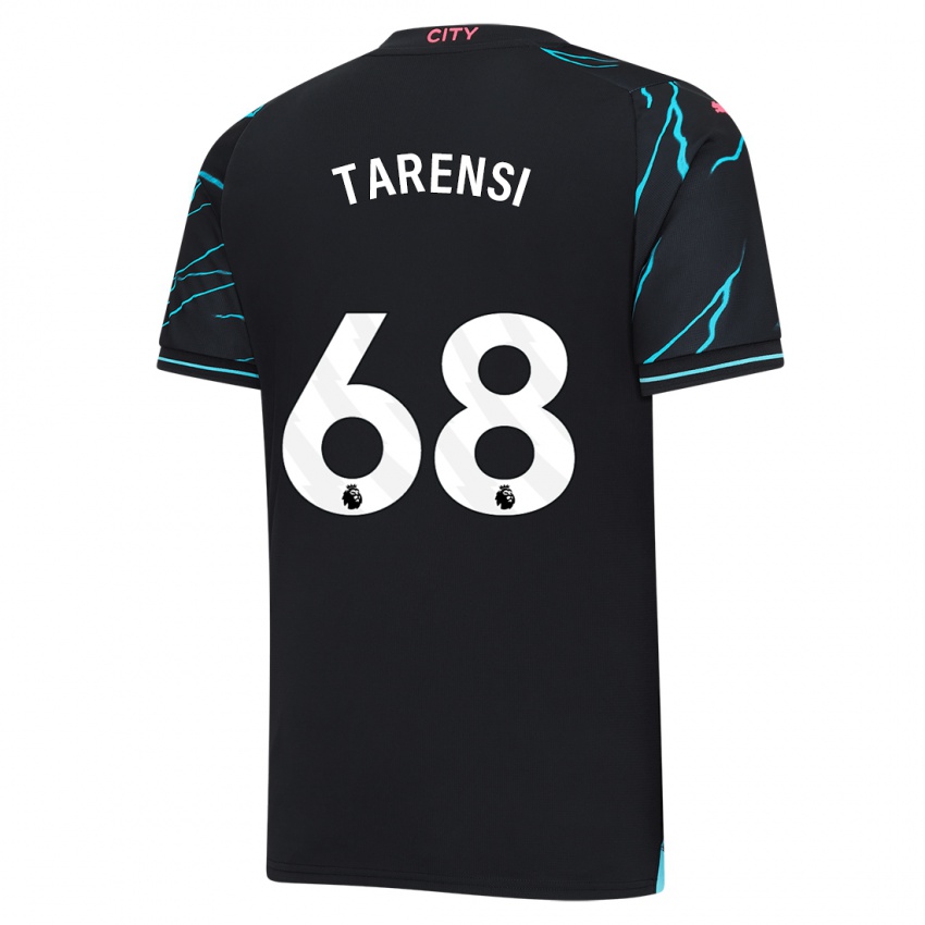 Børn Oscar Tarensi #68 Mørkeblå Tredje Sæt Spillertrøjer 2023/24 Trøje T-Shirt