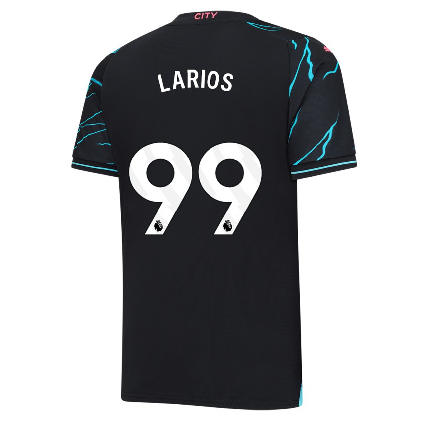 Børn Juan Larios #99 Mørkeblå Tredje Sæt Spillertrøjer 2023/24 Trøje T-Shirt