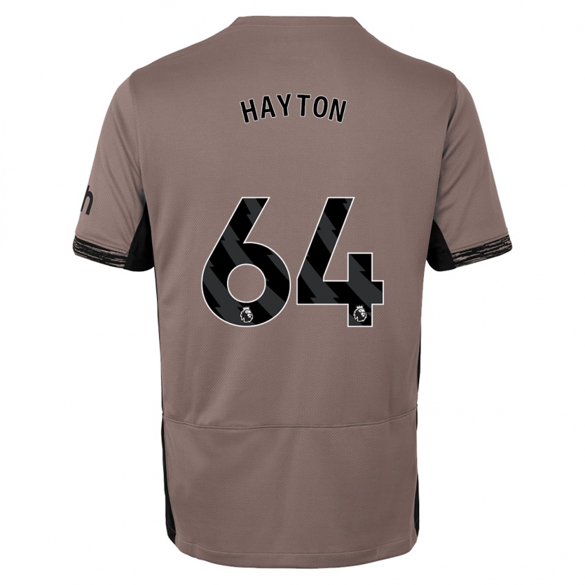 Børn Adam Hayton #64 Mørk Beige Tredje Sæt Spillertrøjer 2023/24 Trøje T-Shirt
