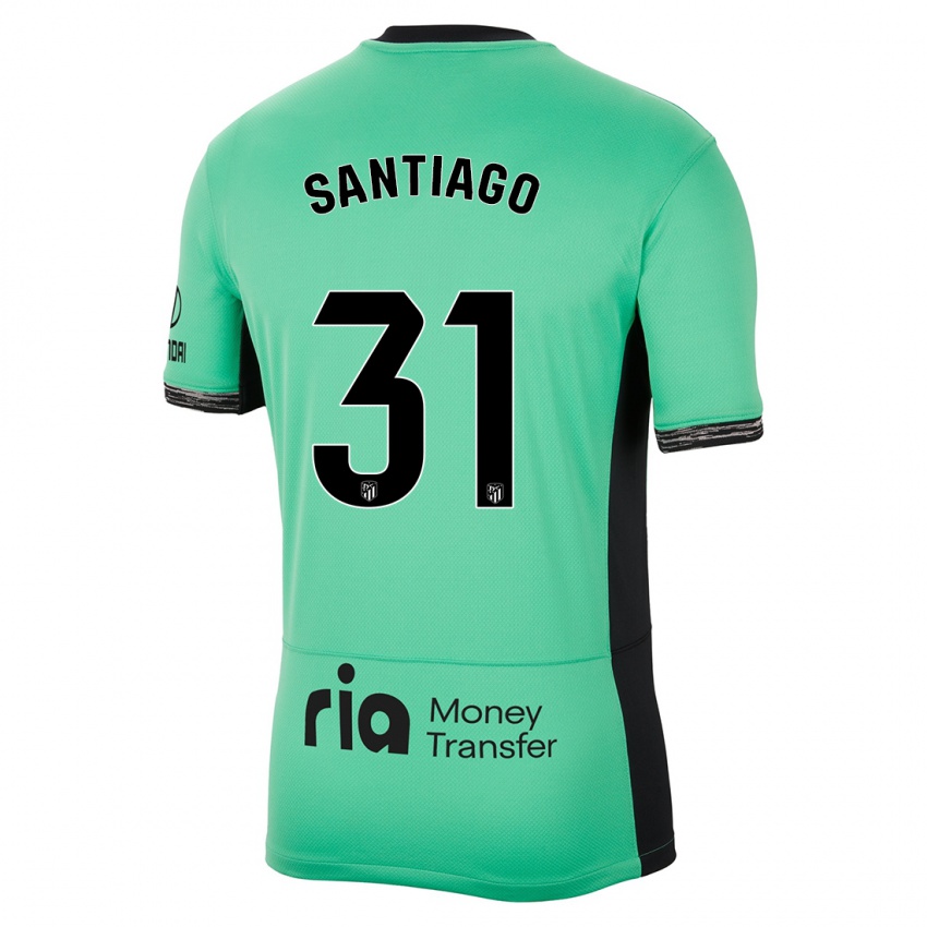 Børn Abraham Santiago #31 Forårsgrøn Tredje Sæt Spillertrøjer 2023/24 Trøje T-Shirt
