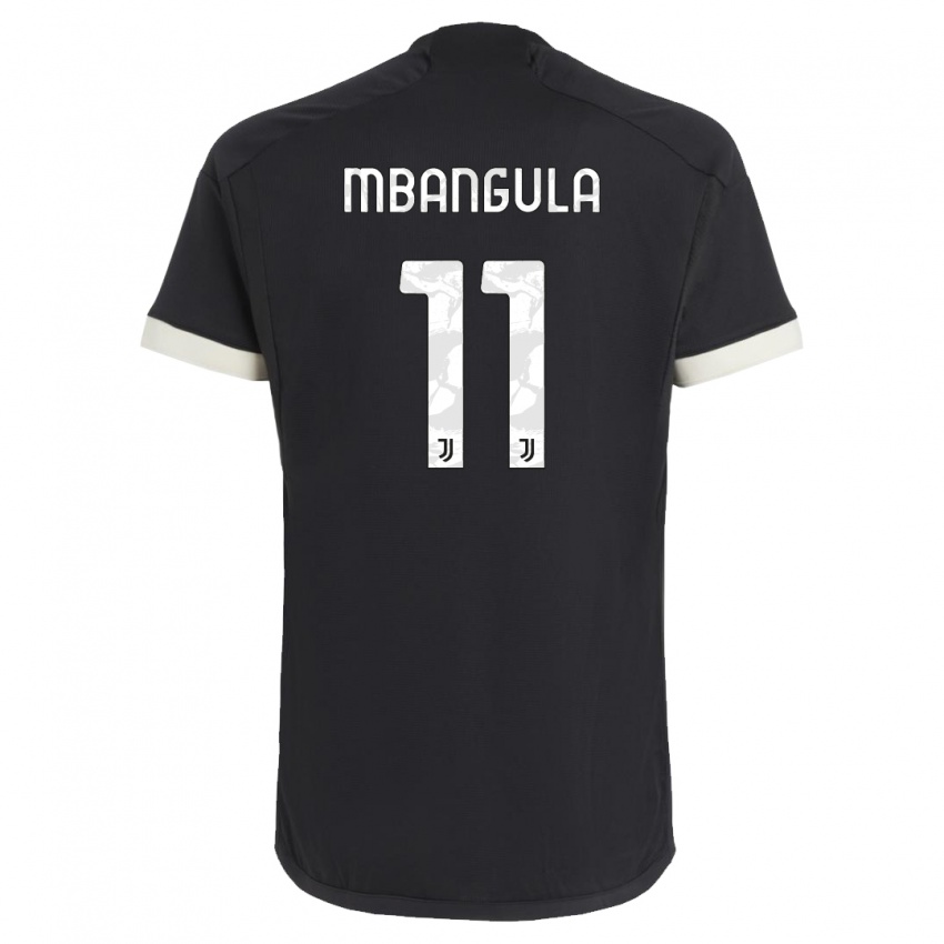 Børn Samuel Mbangula #11 Sort Tredje Sæt Spillertrøjer 2023/24 Trøje T-Shirt