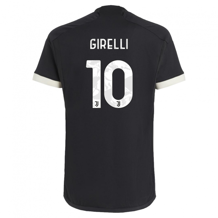Børn Cristiana Girelli #10 Sort Tredje Sæt Spillertrøjer 2023/24 Trøje T-Shirt