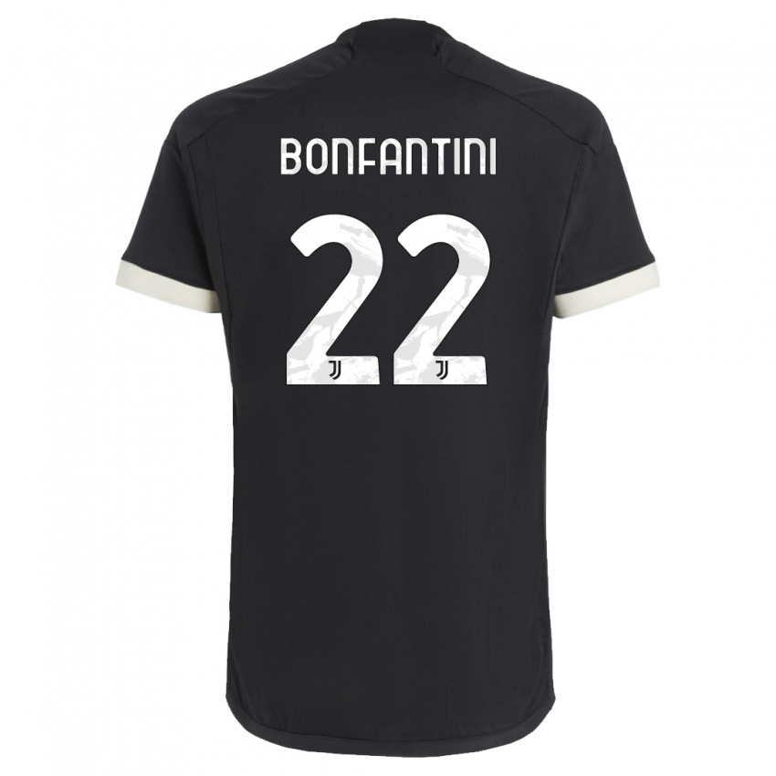 Børn Agnese Bonfantini #22 Sort Tredje Sæt Spillertrøjer 2023/24 Trøje T-Shirt