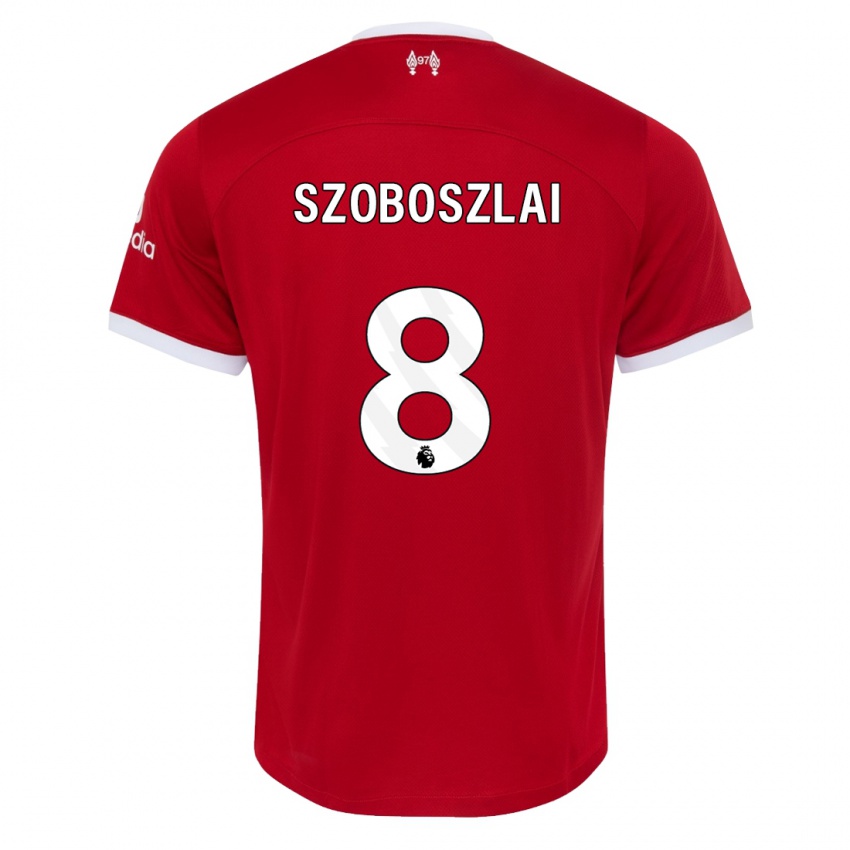 Mænd Dominik Szoboszlai #8 Rød Hjemmebane Spillertrøjer 2023/24 Trøje T-Shirt