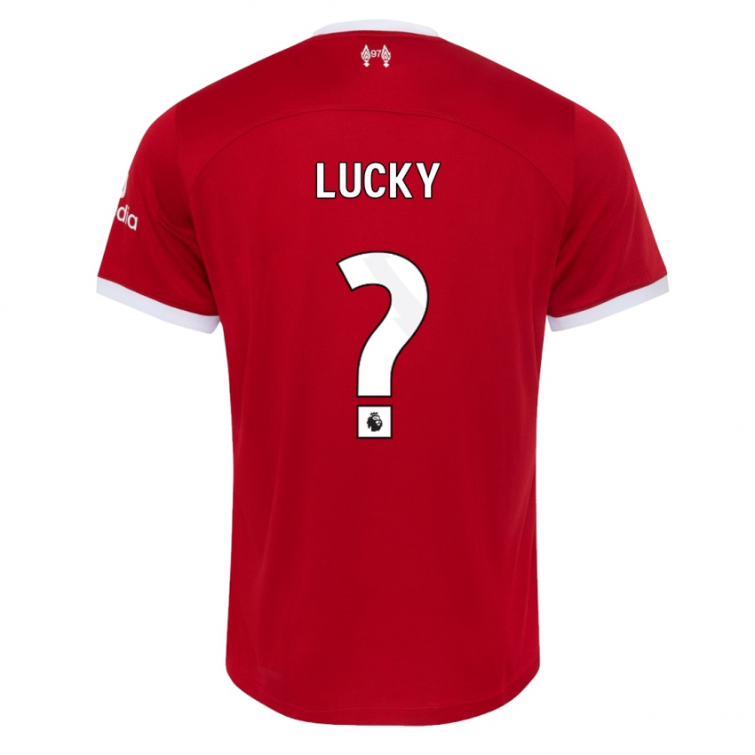 Mænd Wellity Lucky #0 Rød Hjemmebane Spillertrøjer 2023/24 Trøje T-Shirt