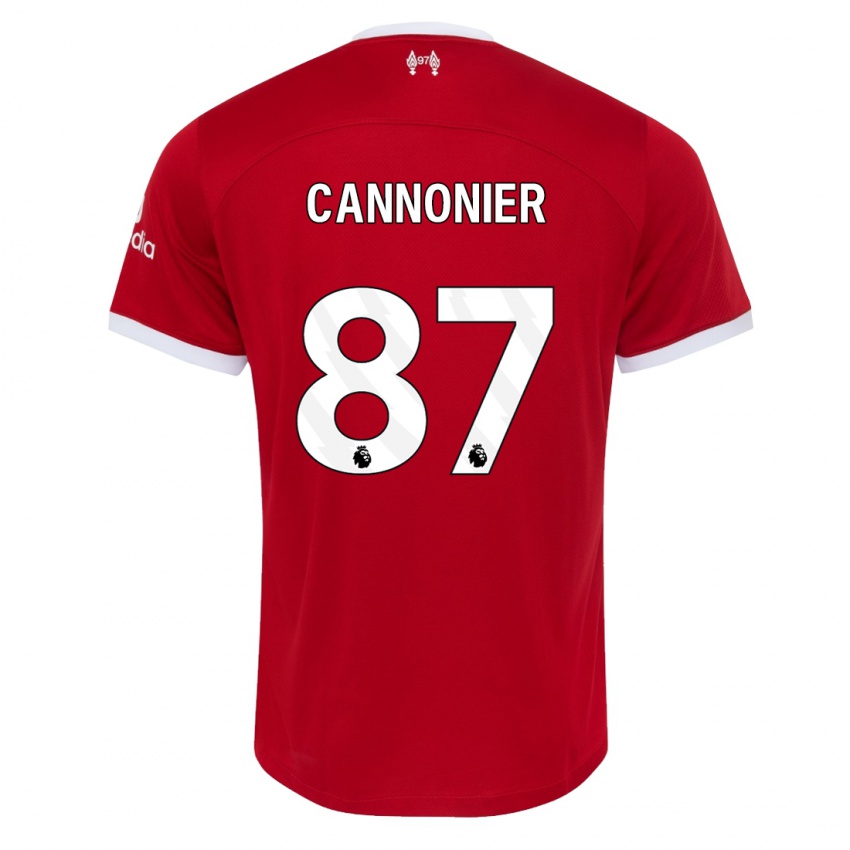 Mænd Oakley Cannonier #87 Rød Hjemmebane Spillertrøjer 2023/24 Trøje T-Shirt