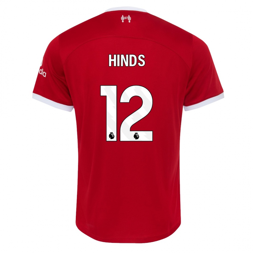 Mænd Taylor Hinds #12 Rød Hjemmebane Spillertrøjer 2023/24 Trøje T-Shirt