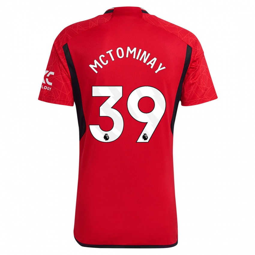 Mænd Scott Mctominay #39 Rød Hjemmebane Spillertrøjer 2023/24 Trøje T-Shirt