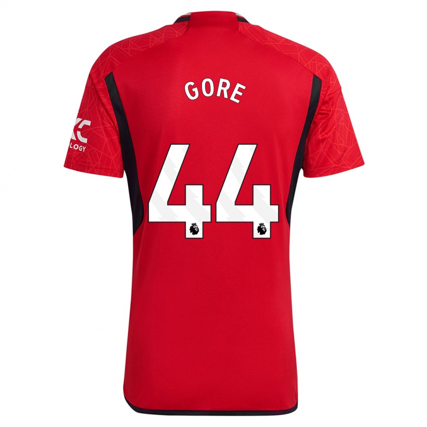Mænd Daniel Gore #44 Rød Hjemmebane Spillertrøjer 2023/24 Trøje T-Shirt
