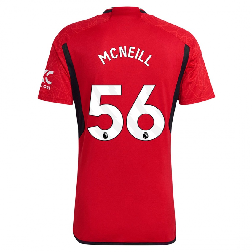 Mænd Charlie Mcneill #56 Rød Hjemmebane Spillertrøjer 2023/24 Trøje T-Shirt